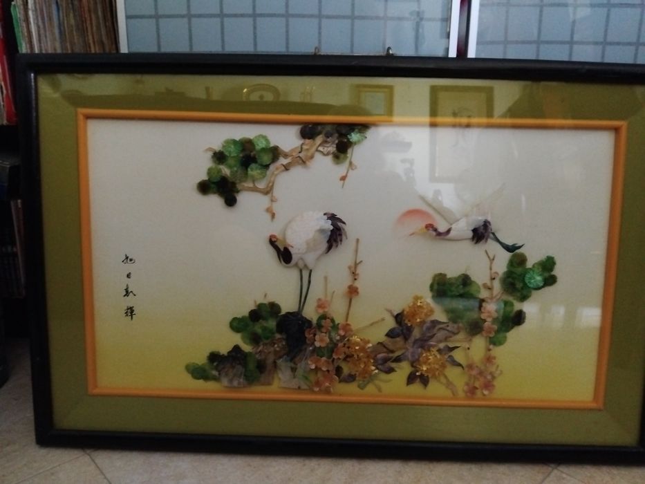 Quadro oriental em madrepérola. Lindissimo
