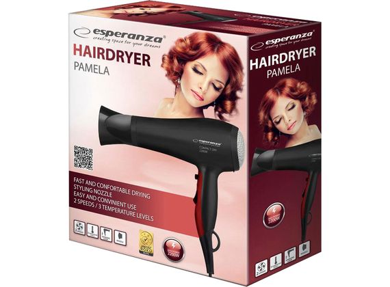 Suszarka do włosów PAMELA Regulacja Temperatury 2200W NOWA GW24