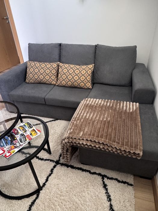 Sofá chaise longue de 3 lugares