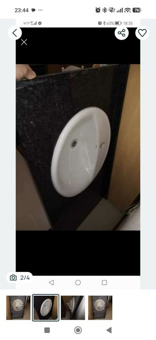 Vendo lavatório para casa de banho com pedra e sem pedra