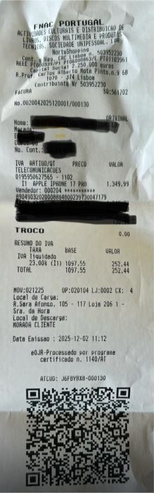 Iphone 17 PRO 256 Gb