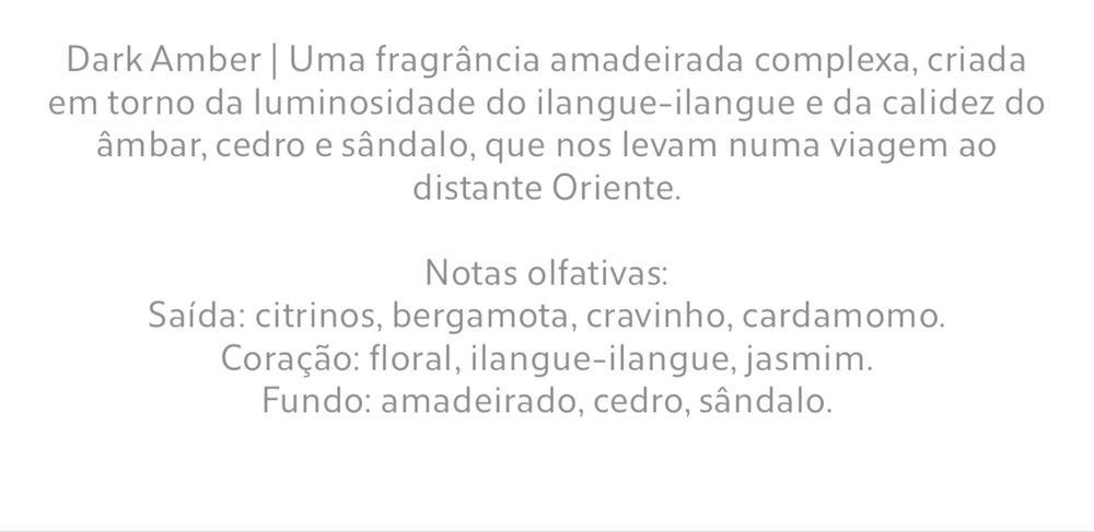 (500 ML) Sabão Líquido Espuma DARK AMBER Zara Home NOVO