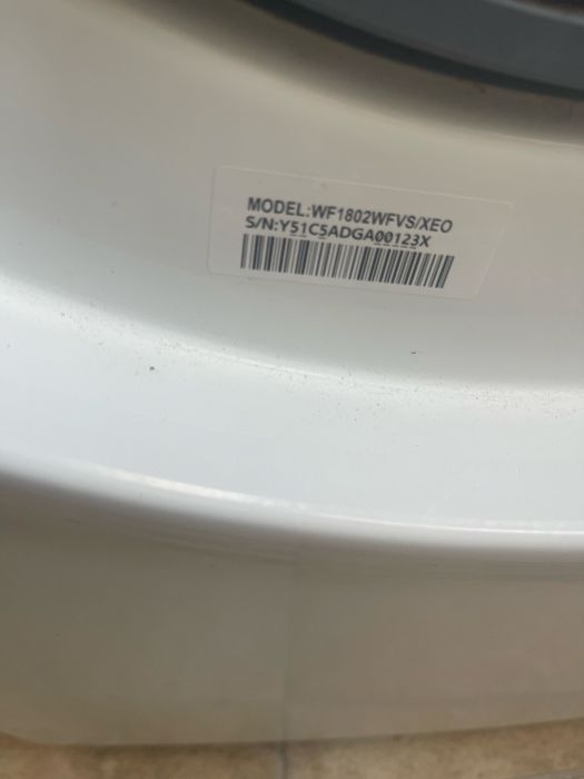 Pralka Samsung EcoBubble 8 kg – uszkodzona/do naprawy/na części
