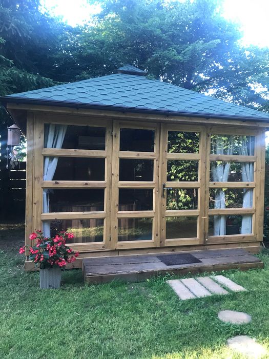 Domek nad jeziorem Łąkie jacuzzi sauna prywatny pomost
