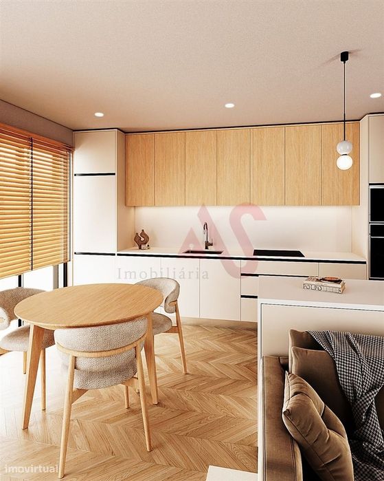 Apartamento T1 em construção no Edifício Bellevue em Meixomil, Paços d