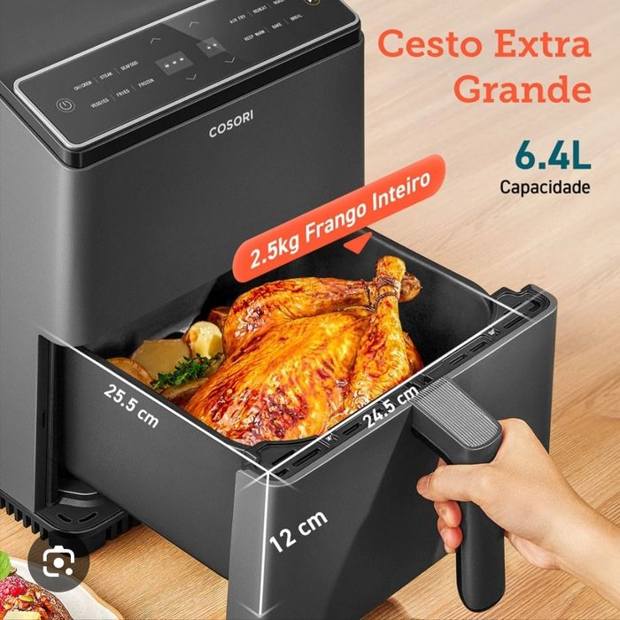 Fryer COSORI Dual Blaze Chef Edition 6.4L Preta KOSP0011EUN