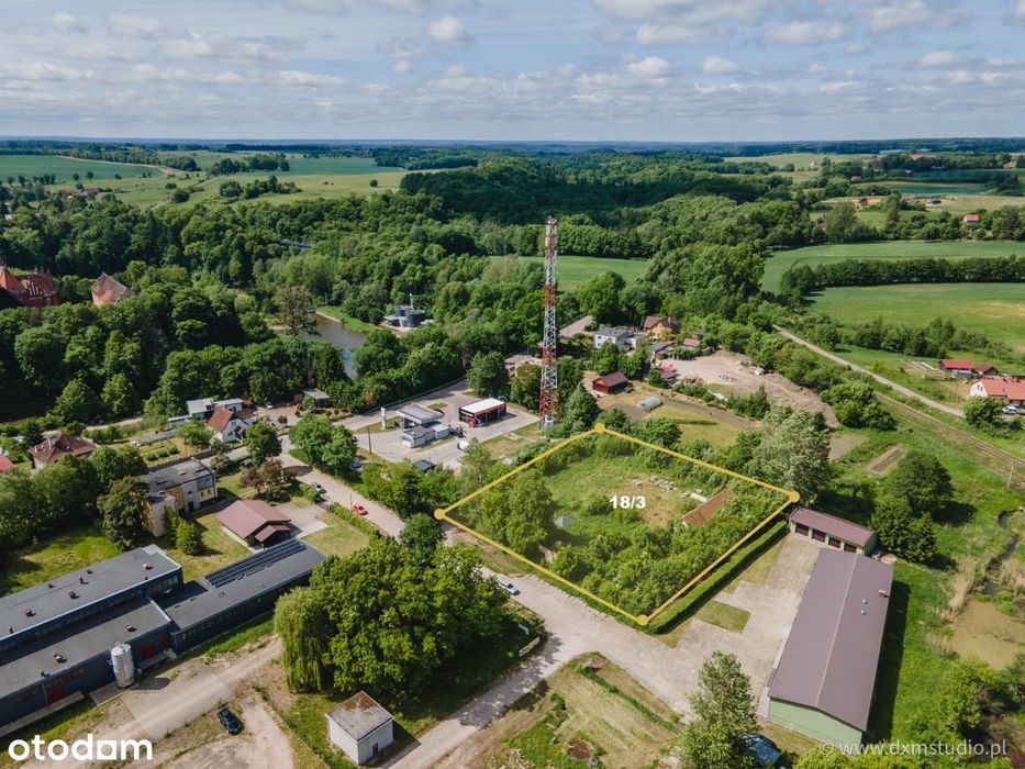 Działka Inwestycyjno - usługowa  Pieniężno