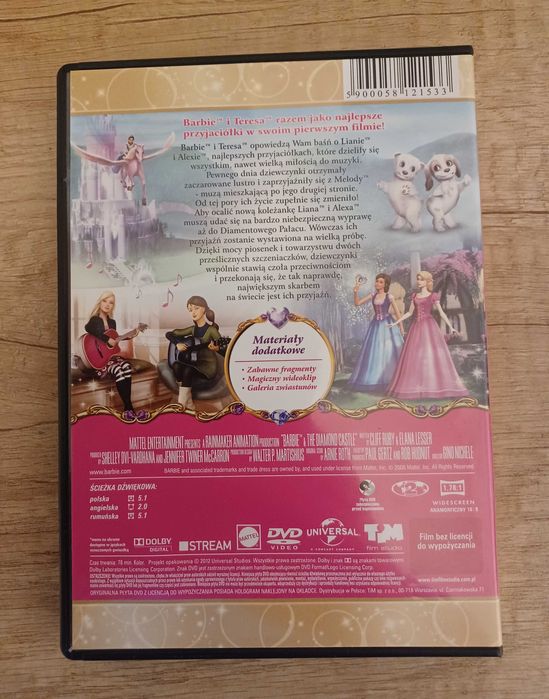 Płyta DVD D Barbie i Diamentowy Pałac