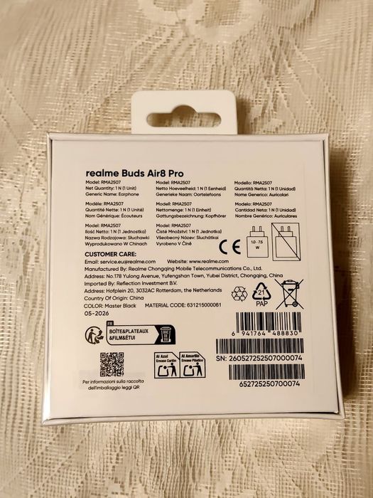 Наушники Realme Buds air 8 pro
