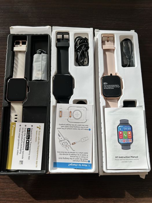 Smart watch RUIMEN rozowy i czarny