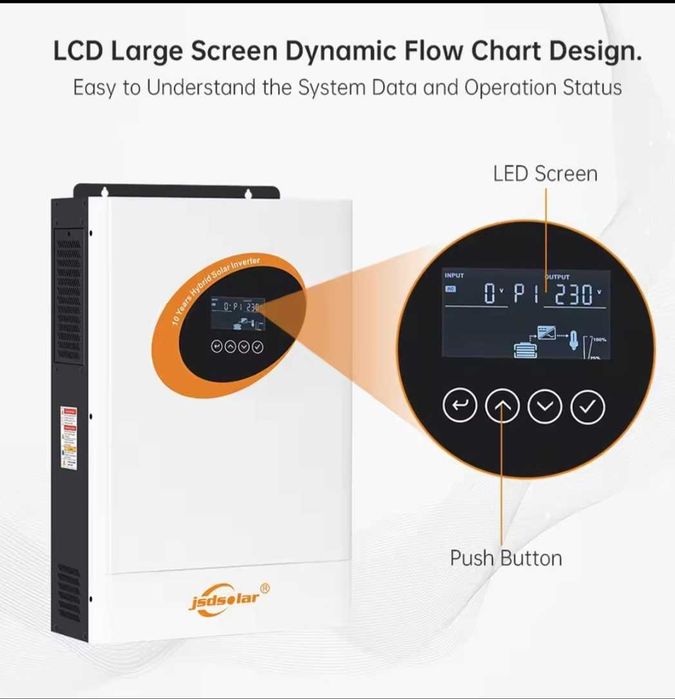 Гібридний інвертор солнечный сонячний (инвертор) jsds 4000Вт.Суперсила