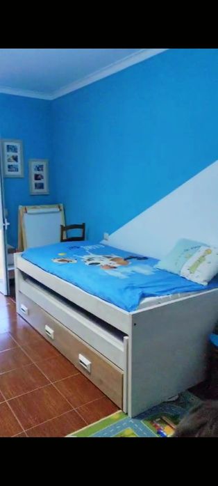 Cama infantil - Branco/Carvalho Conforama