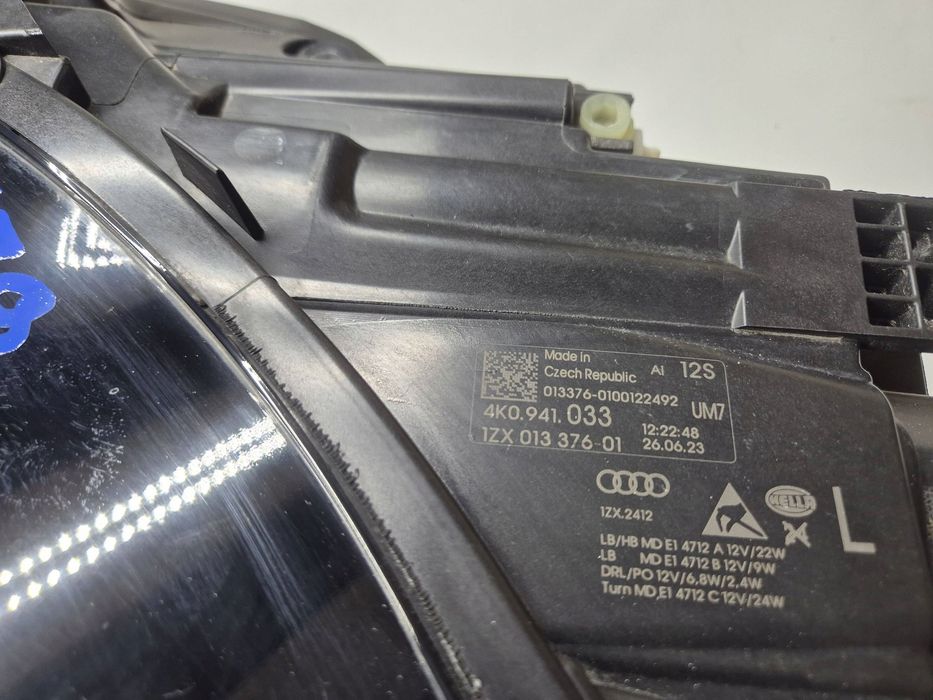 Audi A6 C8 4K 2018-24 Lampa Lewa Przednia Przód Full Led 4K0941033