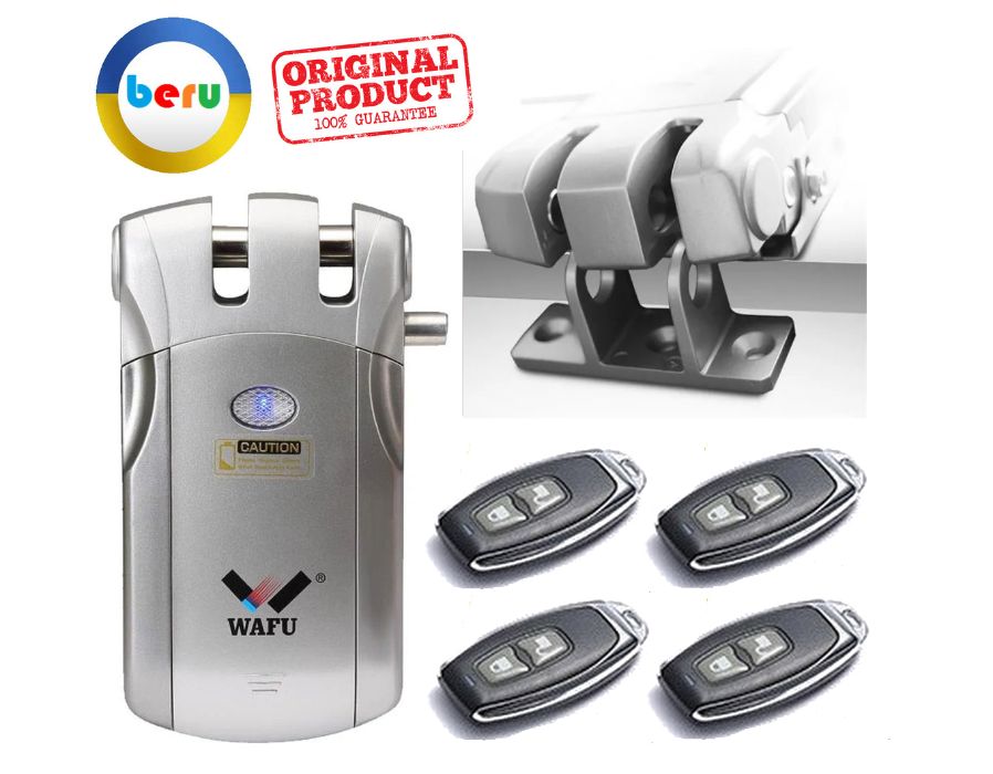 WAFU-018 Замок-Невидимка +4 пульта Скрытый Электронный Замок на Дверь