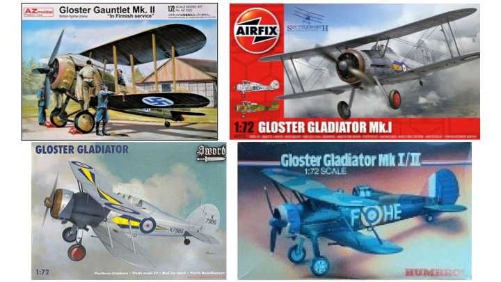 Kits aviões 1:72 Ingleses
