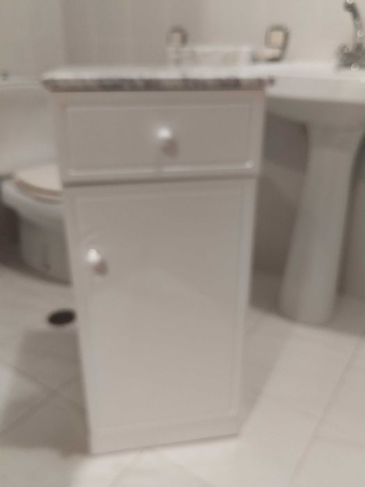 Móvel casa banho lavado branco