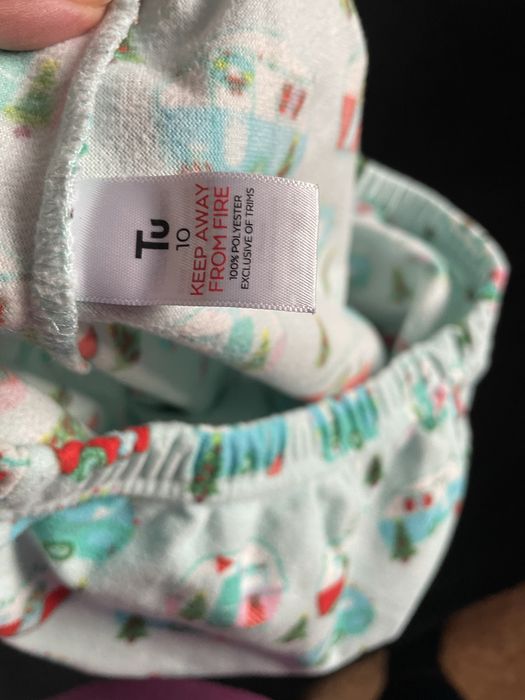 Tu piżama Świąteczny motyw przyczepy kampingowe  camping Polar turkus