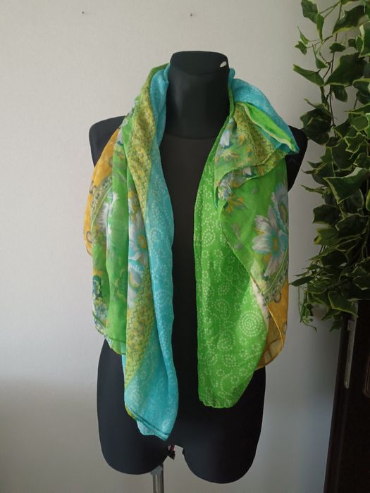 Komin szal szalik apaszka vintage boho romantic wyjściowa lekki