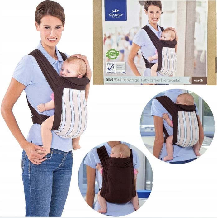 Nosidło nosidełko chusta mei tai jak nowe dwustronne