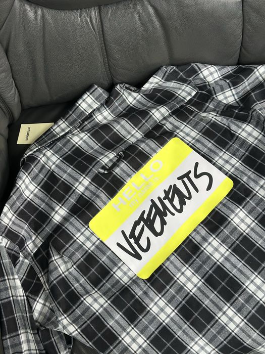 Сорочка унісекс Vetements  S-L рубашка чоловіча/жіноча