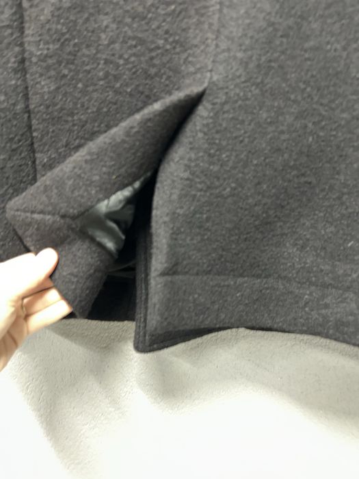 Пальто Sandro M вовна шерсть чоловіче шкіра