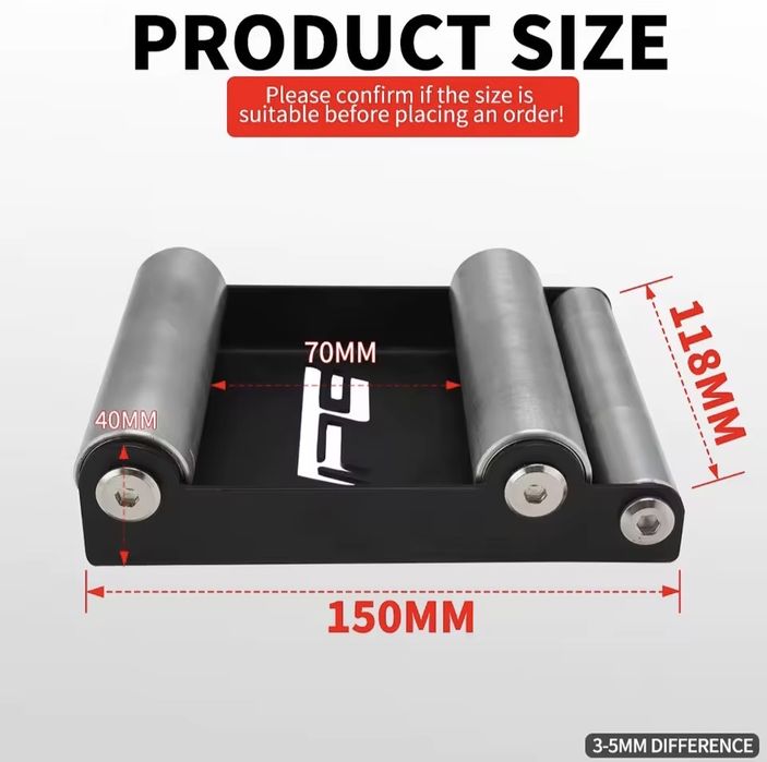 Suporte de rolos para limpeza motas