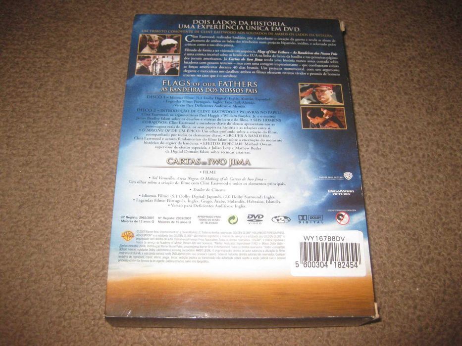 "As Bandeiras dos Nossos Pais e Cartas de Iwo Jima" C/Box Arquivadora!