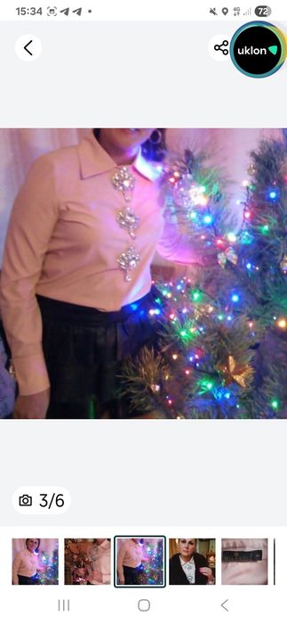 Блузавечірня,легантна,яскраві пуговички в камінцях