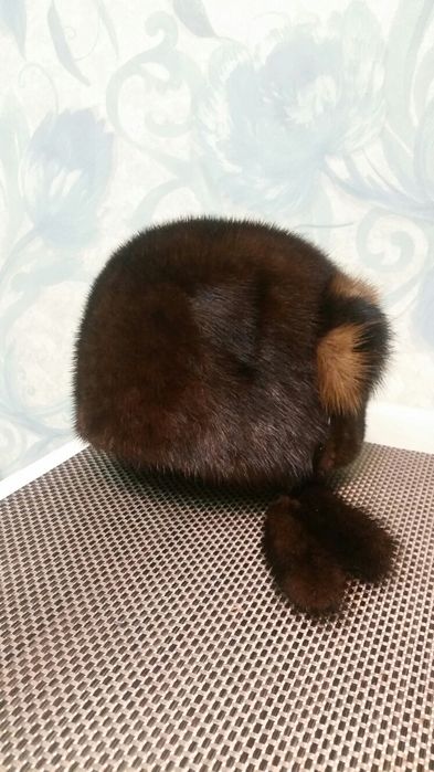 Норковая шапка, 55 размер