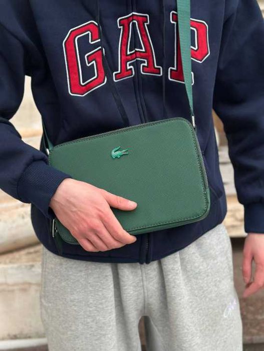 Барсетка Lacoste Сумка Зелена 25х17 см