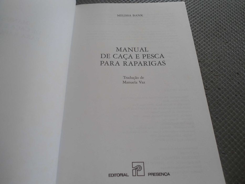 Manual de Caça e Pesca para raparigas de Melissa Bank