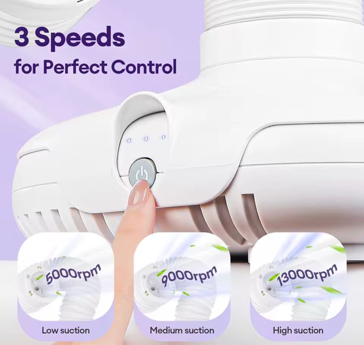 Aspirador de unhas profissional