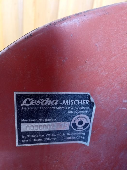 Betoniarka Lescha 140 Litrów 400 v