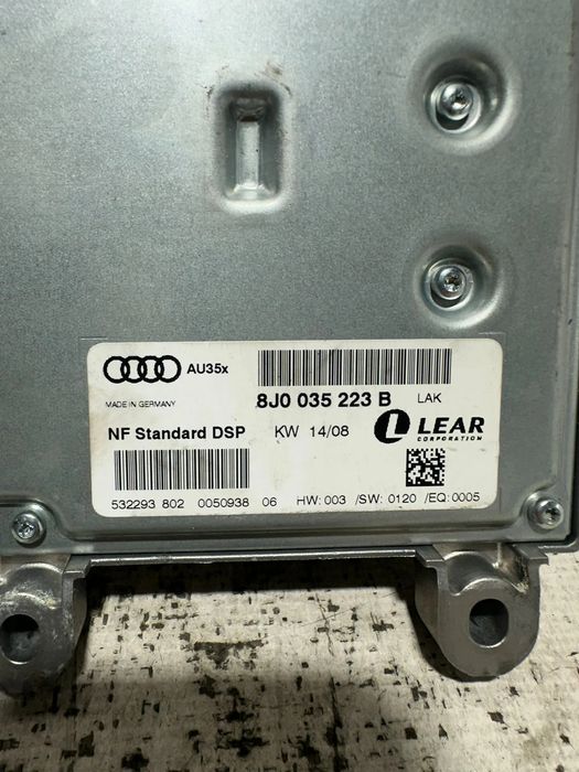 Amplificador Som Audio Colunas Lear Original Audi TT 8J 8J0035223B