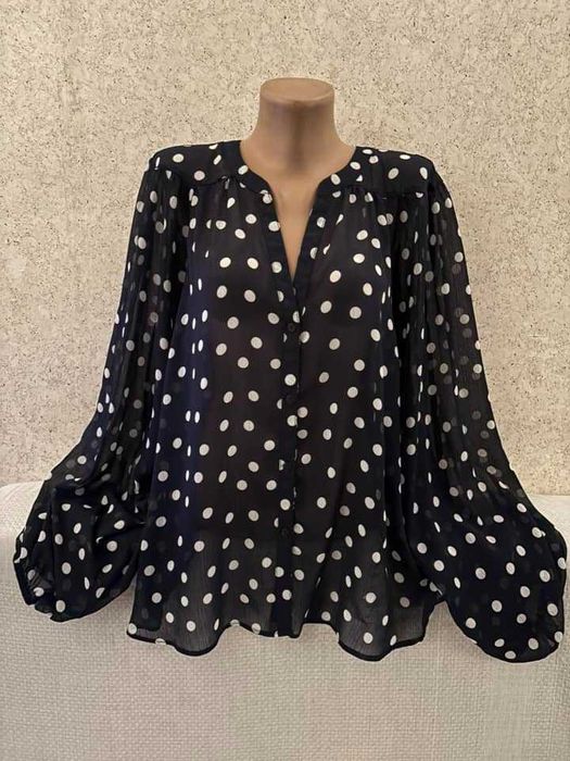 Блузки в горохи. Великі і середні розміри 54-68