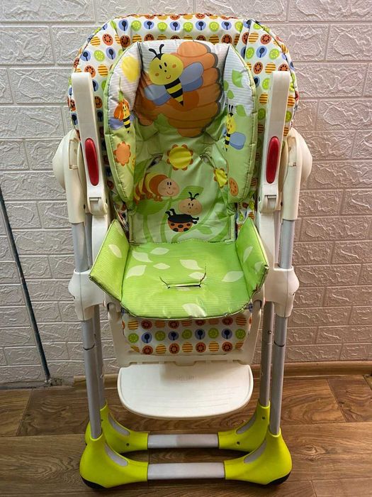 Стільчик для годування Chicco POLLY 2W1 Wood + подарунок