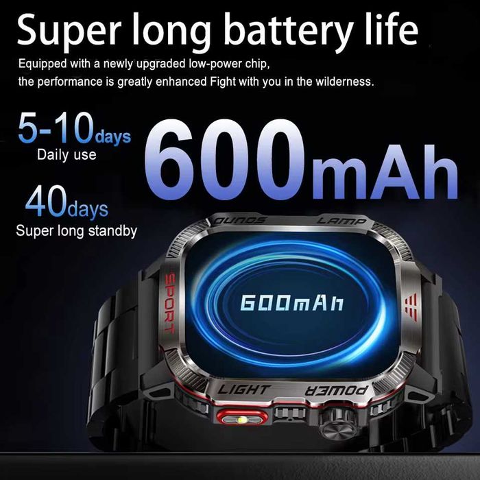 Смарт часы: LIGE HT29. NFC. Compass. Barometr. LED-фонарик.