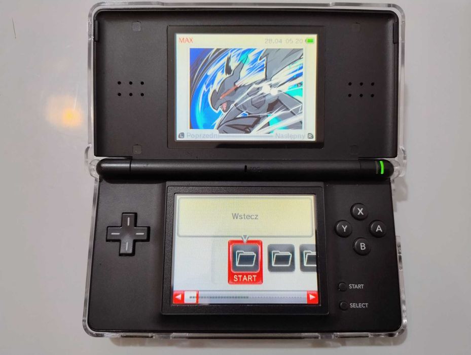 Nintendo DS Lite + Karta R4 + SD 16GB z ok 200 gier - CFW - TWiLight Menu++
