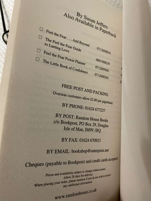 Feel the Fear and Do It Anyway 20th Edition64552053602945124