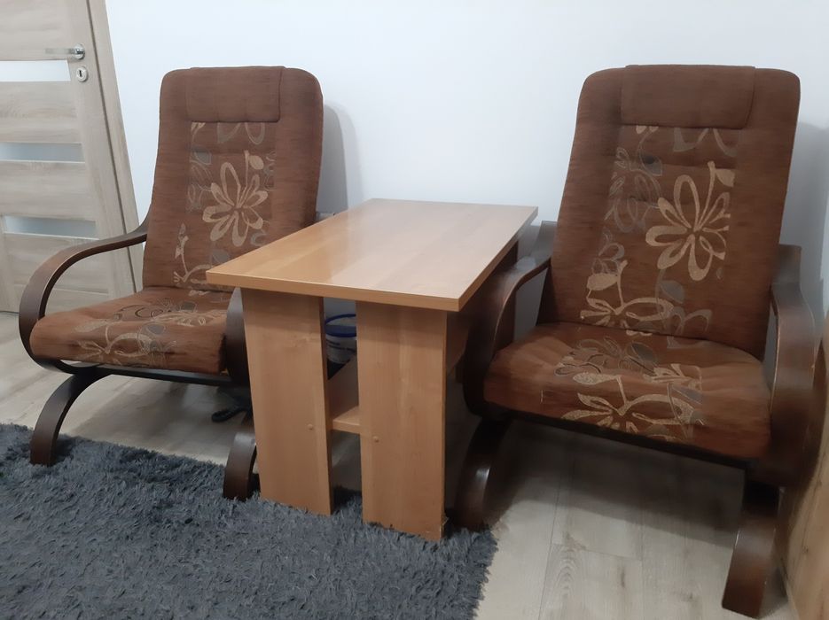 Wersalka 2 fotele ława