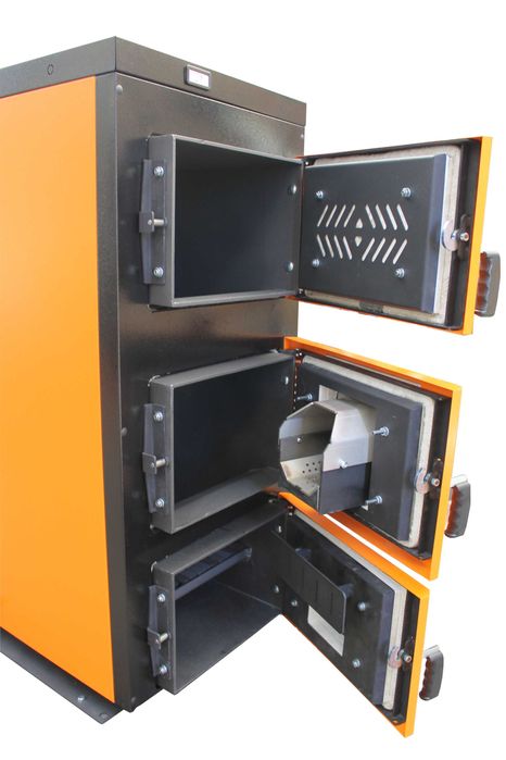 piec kocioł na drewno i pellet z podajnikiem 20 kW Hybrid Duo