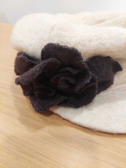 Chapéu Inverno COMPLIT Made in Italy | Lã e Flor | Tam. S (até 54cm)