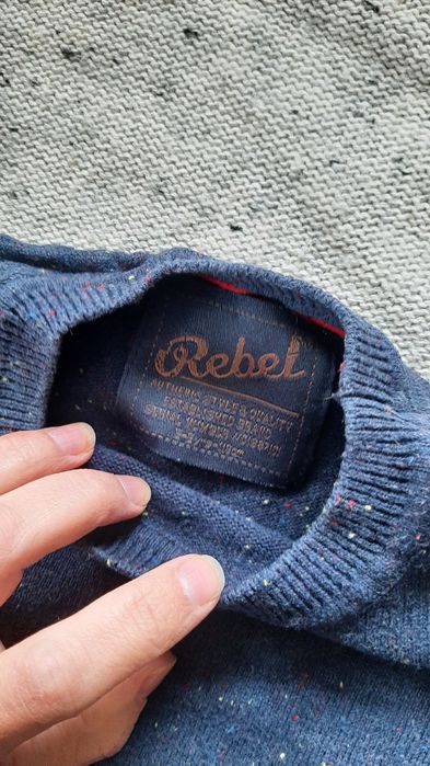 Zestaw dwóch sweterków Rebel i Primark, rozm. 110,bstan bdb