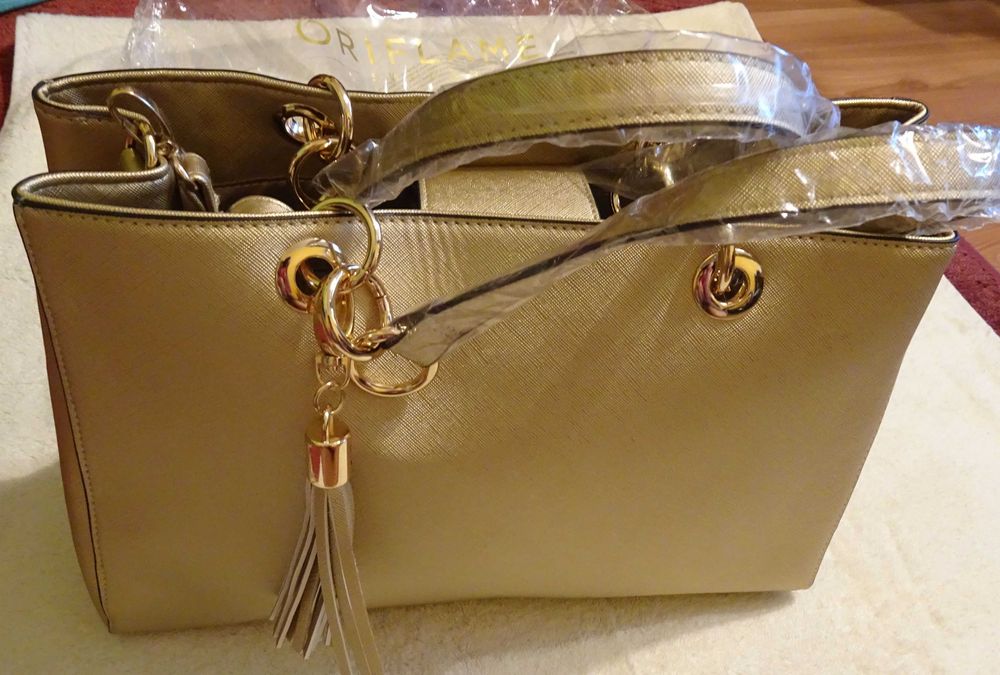 Nowa Elegancka złota torebka Oriflame