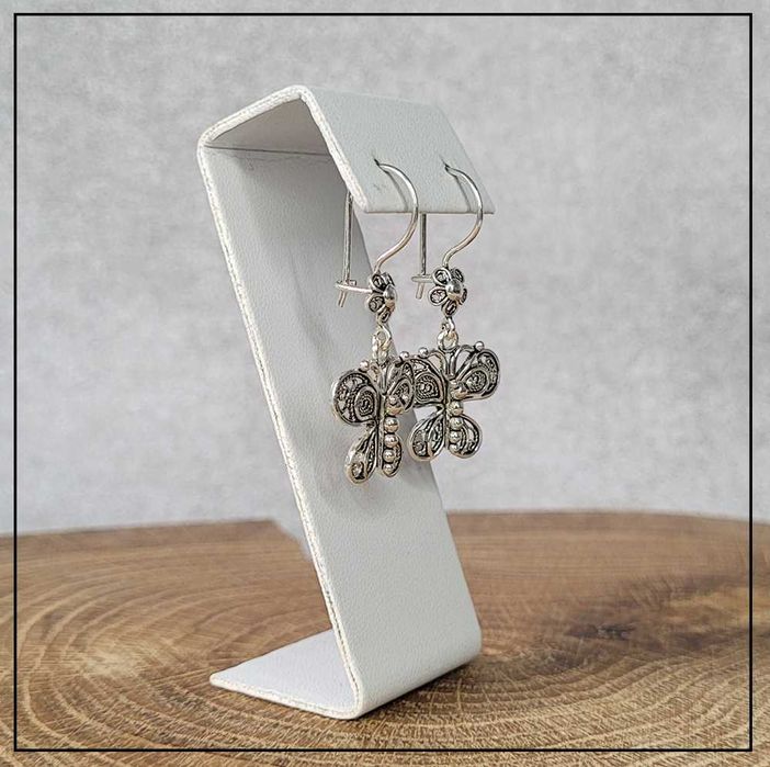 Filigranowe kolczyki Telkari motyle – Srebro 925