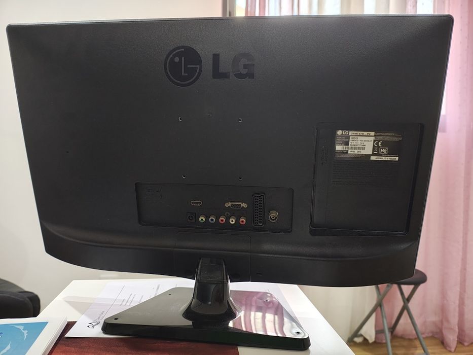 TV LG 24MT47D‑PZ – 24" – Sem comando