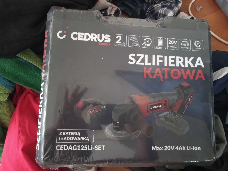 Szlifierka kątowa cedrus akumulatorowa