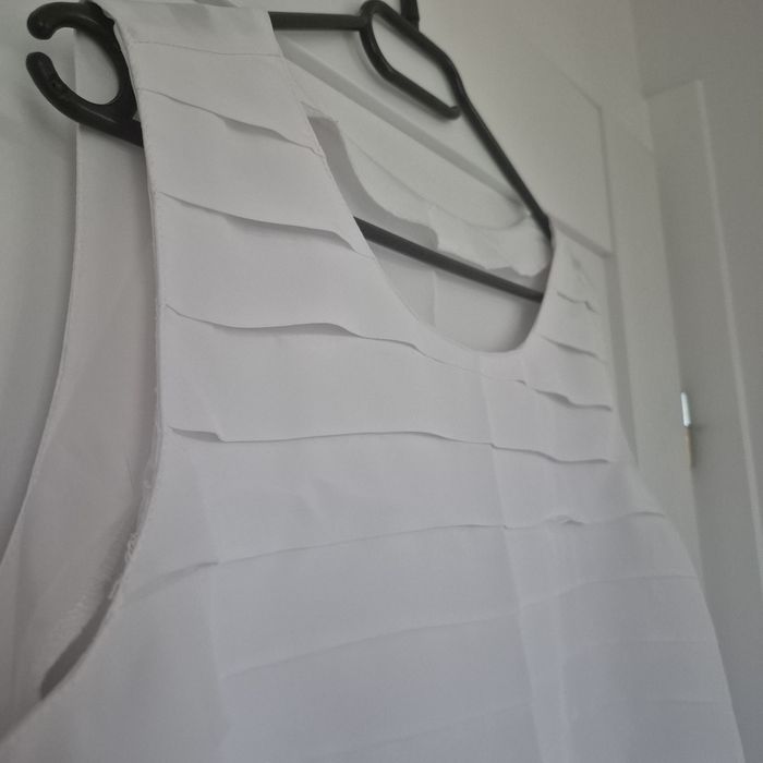 Biala elegancka bluzka damska, plus size, r 46