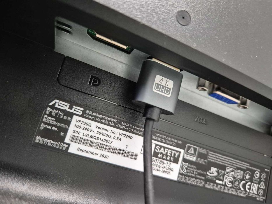 Monitor 21,5 cali ASUS VP229Q - Uszkodzona matryca