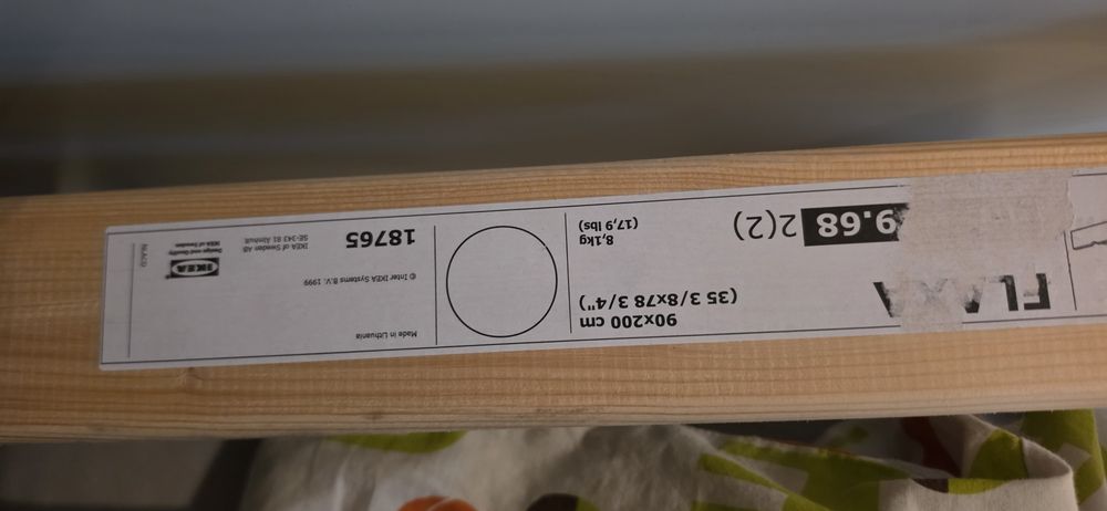 Łóżko ikea 90x200